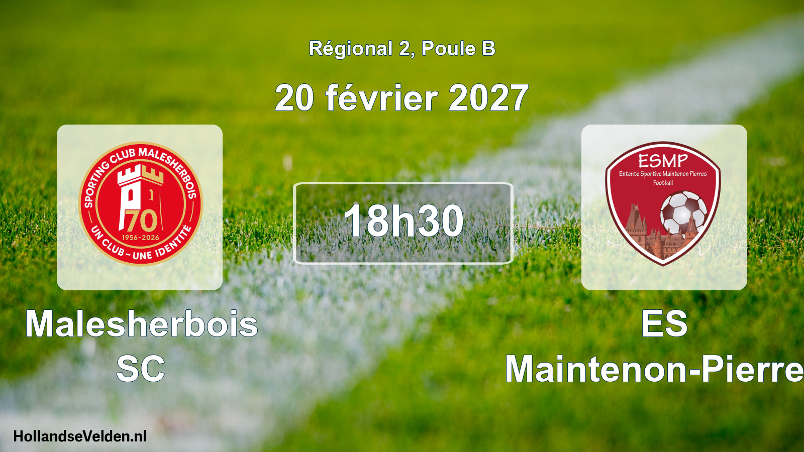 Scheduled Match: Malesherbois SC - ES Maintenon-Pierres (20 February 2027)
