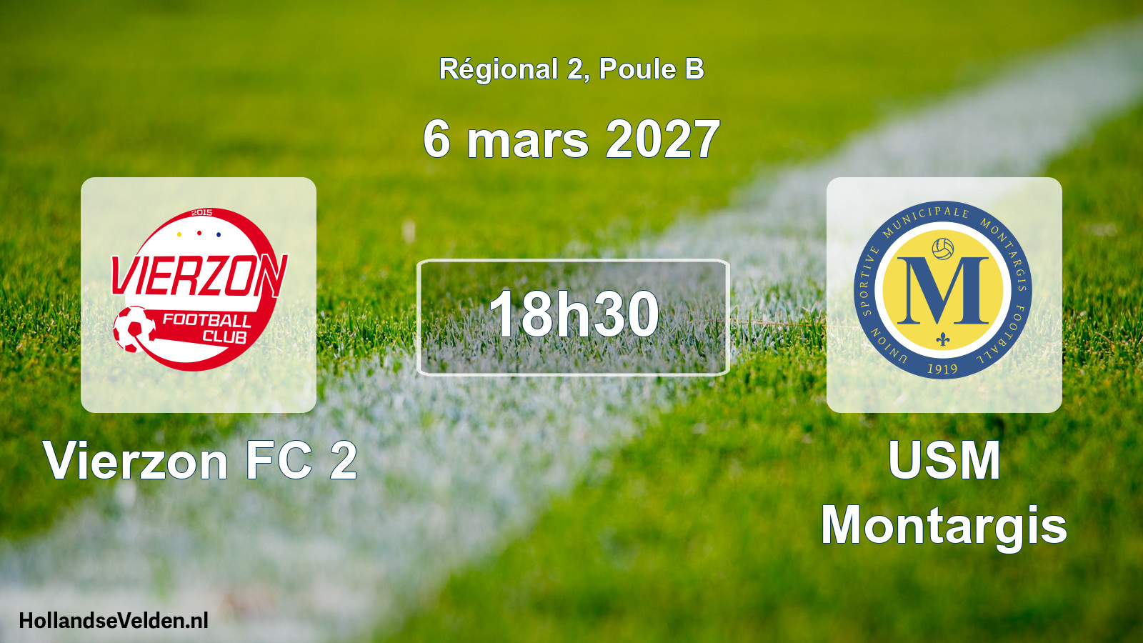 Scheduled Match: Vierzon FC 2 - USM Montargis (6 March 2027)