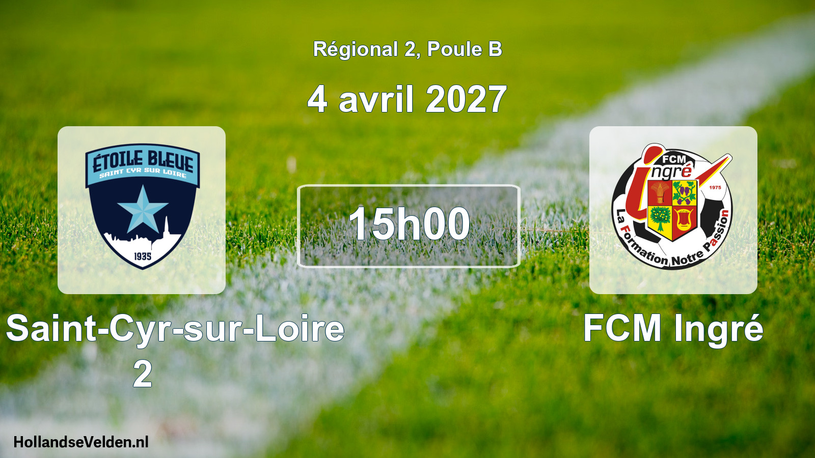 Scheduled Match: EB Saint-Cyr-sur-Loire 2 - FCM Ingré (4 April 2027)
