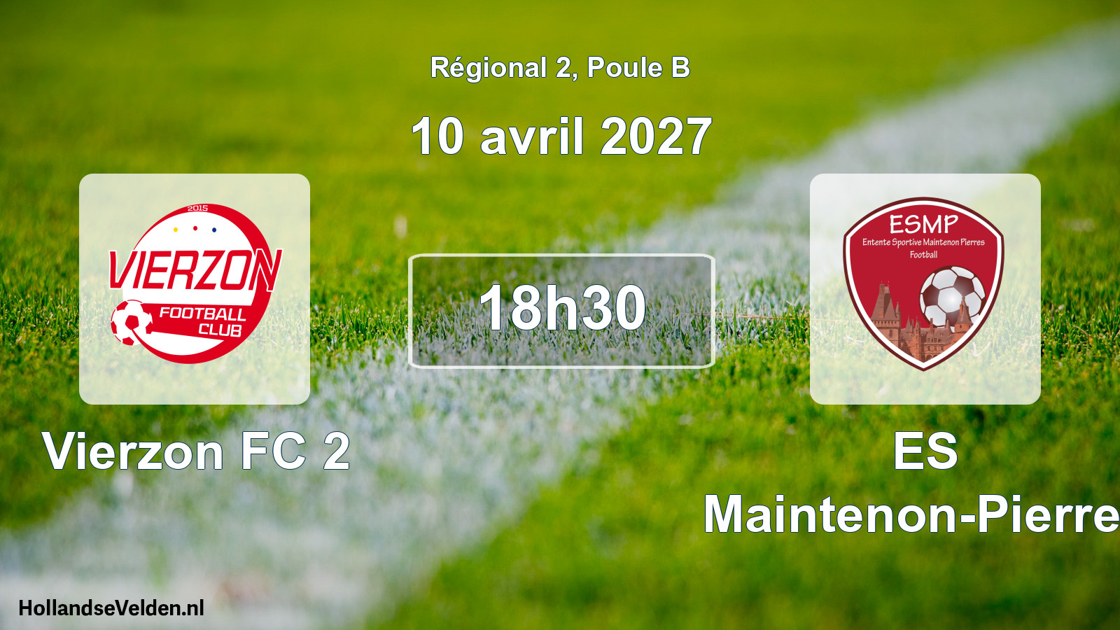 Scheduled Match: Vierzon FC 2 - ES Maintenon-Pierres (10 April 2027)