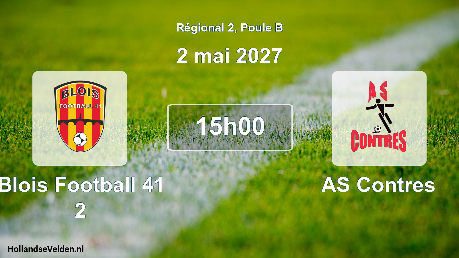 Scheduled Match: Blois Football 41 2 - AS Contres (2 May 2027)