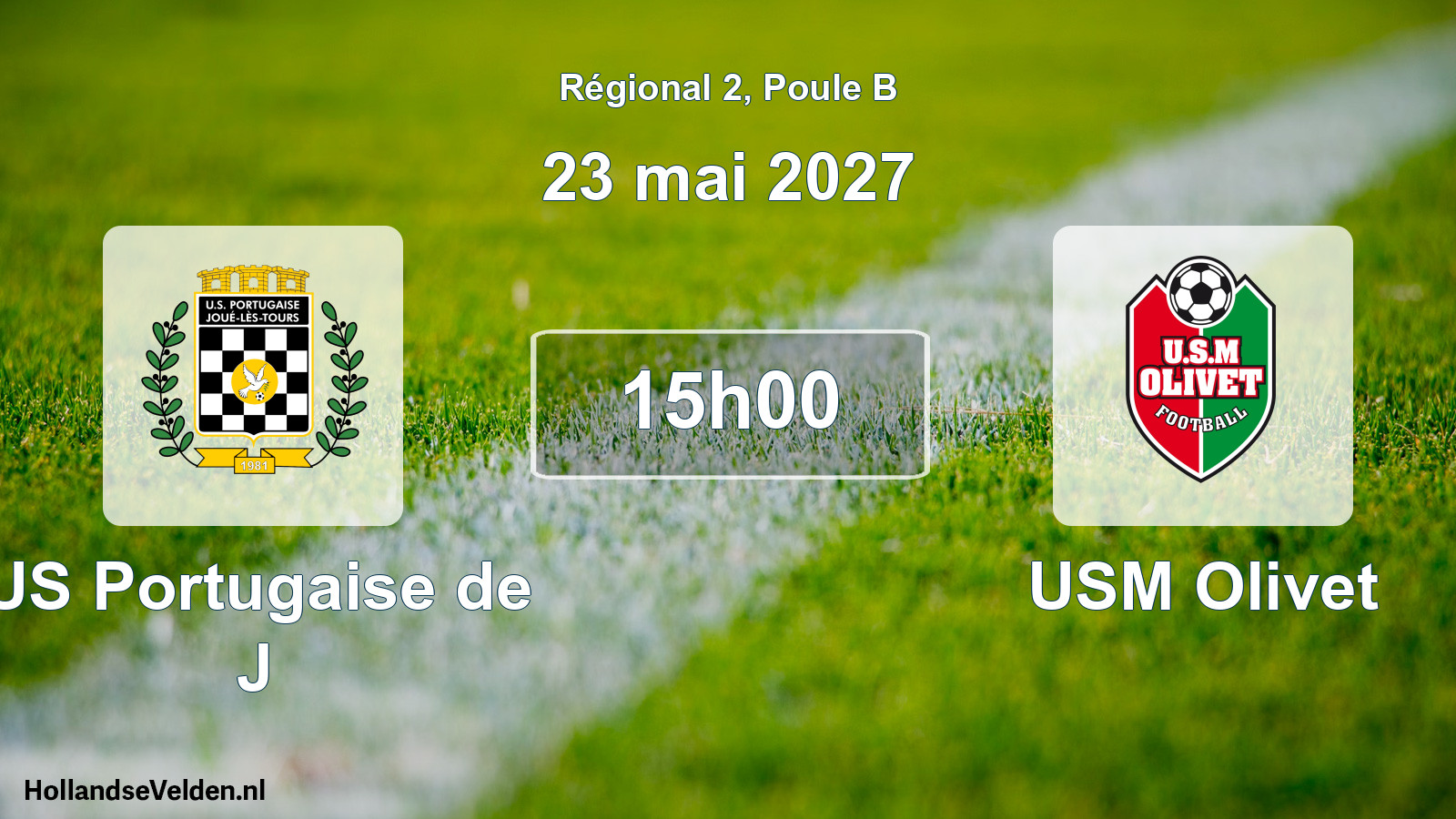 Scheduled Match: US Portugaise de J - USM Olivet (23 May 2027)