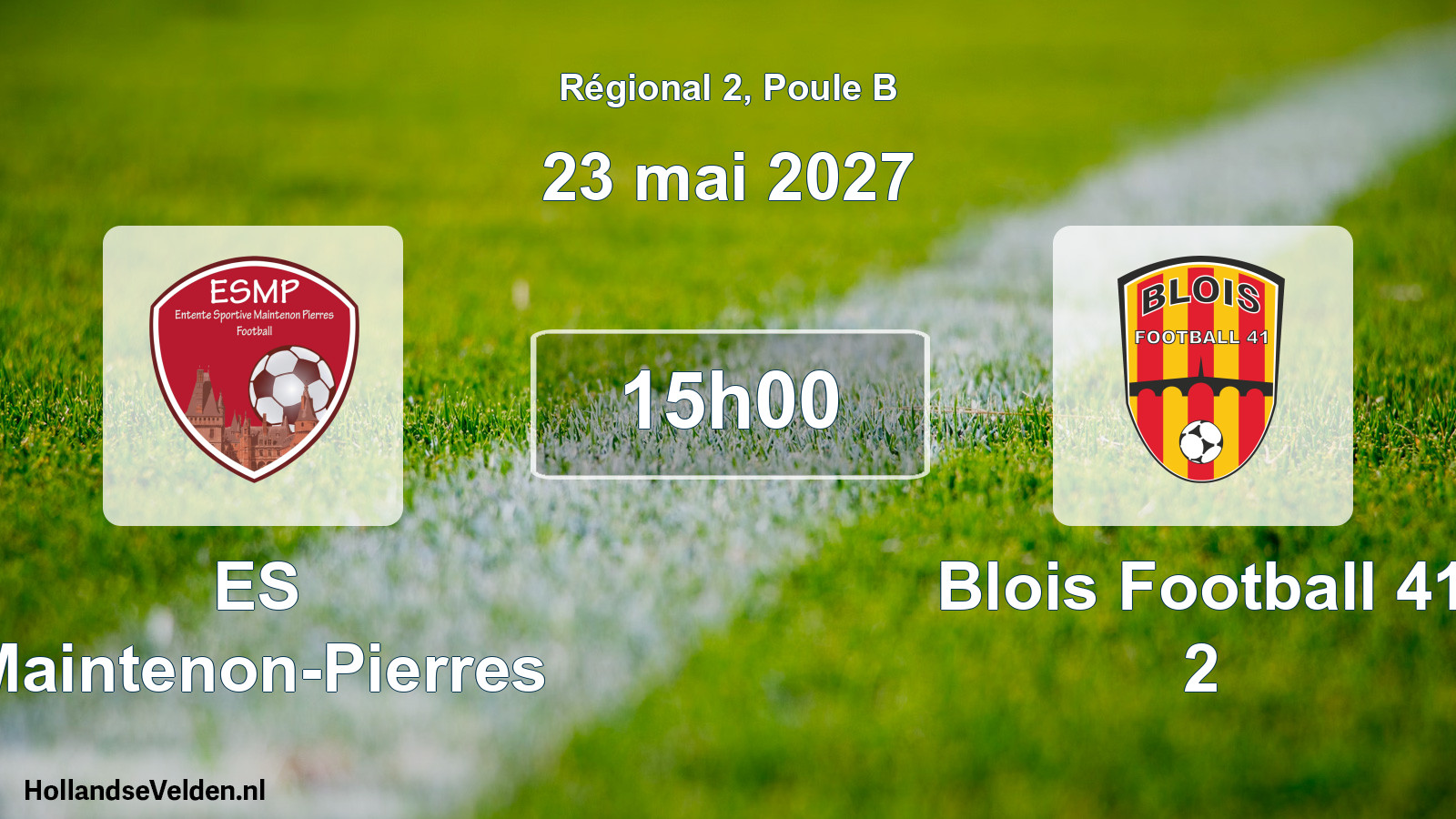 Match programmé: ES Maintenon-Pierres - Blois Football 41 2 (23 mai 2027)