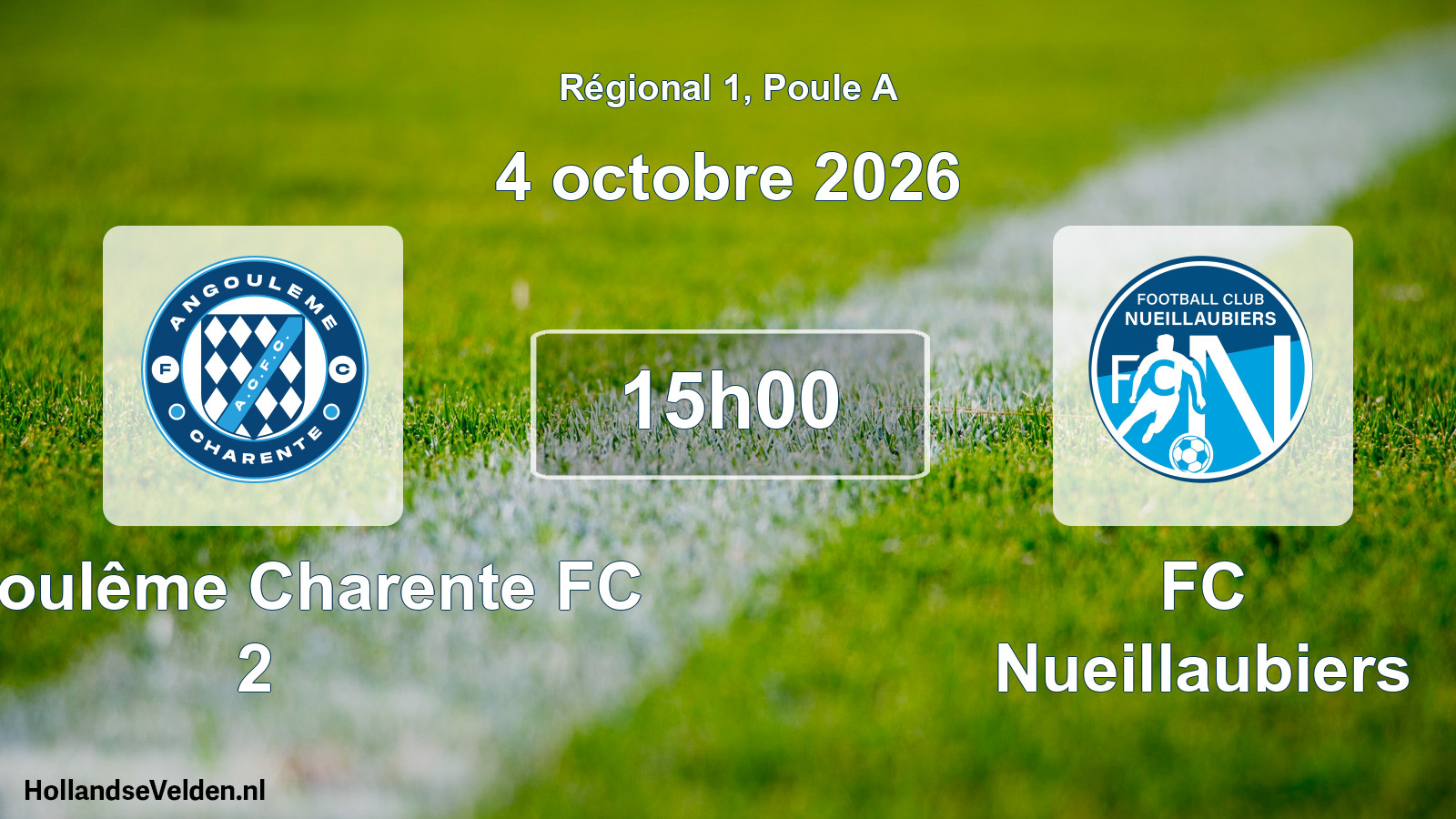 Scheduled Match: Angoulême Charente FC 2 - FC Nueillaubiers (4 October 2026)