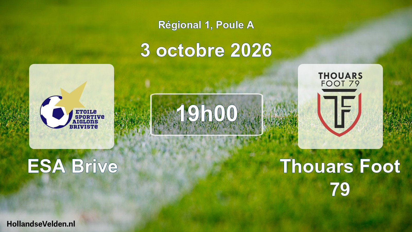 Geplande wedstrijd: ESA Brive - Thouars Foot 79 (3 oktober 2026)