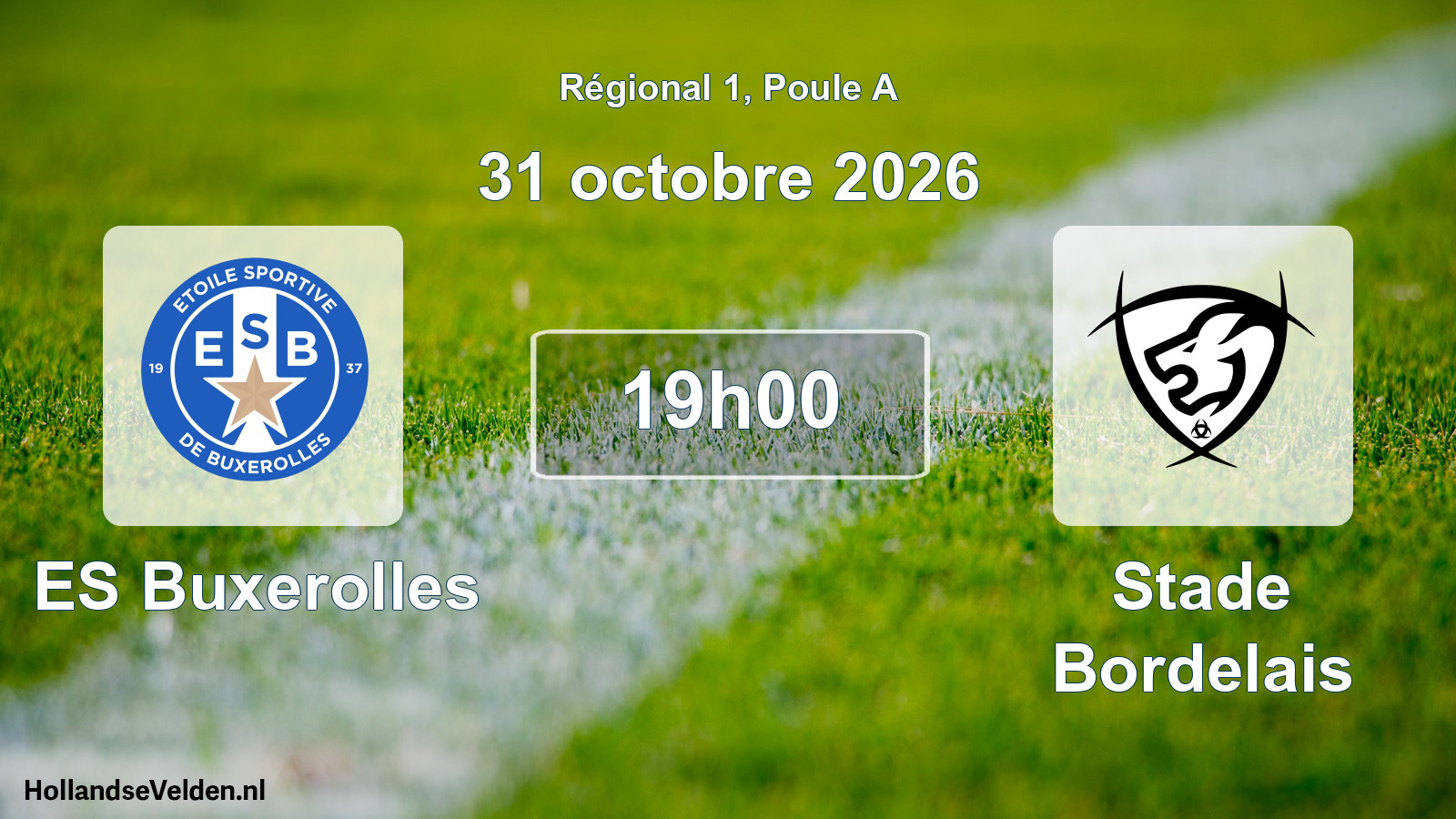 Scheduled Match: ES Buxerolles - Stade Bordelais (31 October 2026)