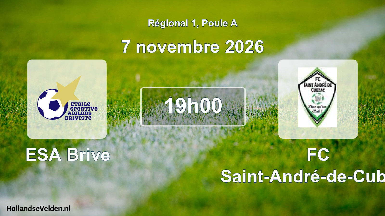 Scheduled Match: ESA Brive - FC Saint-André-de-Cubzac (7 November 2026)