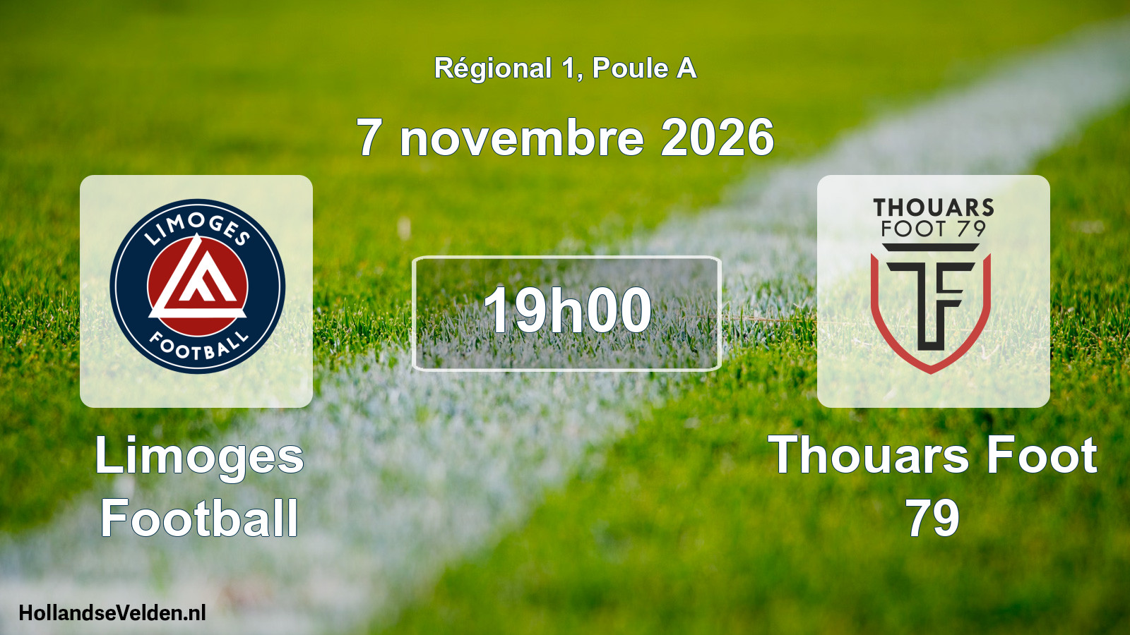 Scheduled Match: Limoges Football - Thouars Foot 79 (7 November 2026)