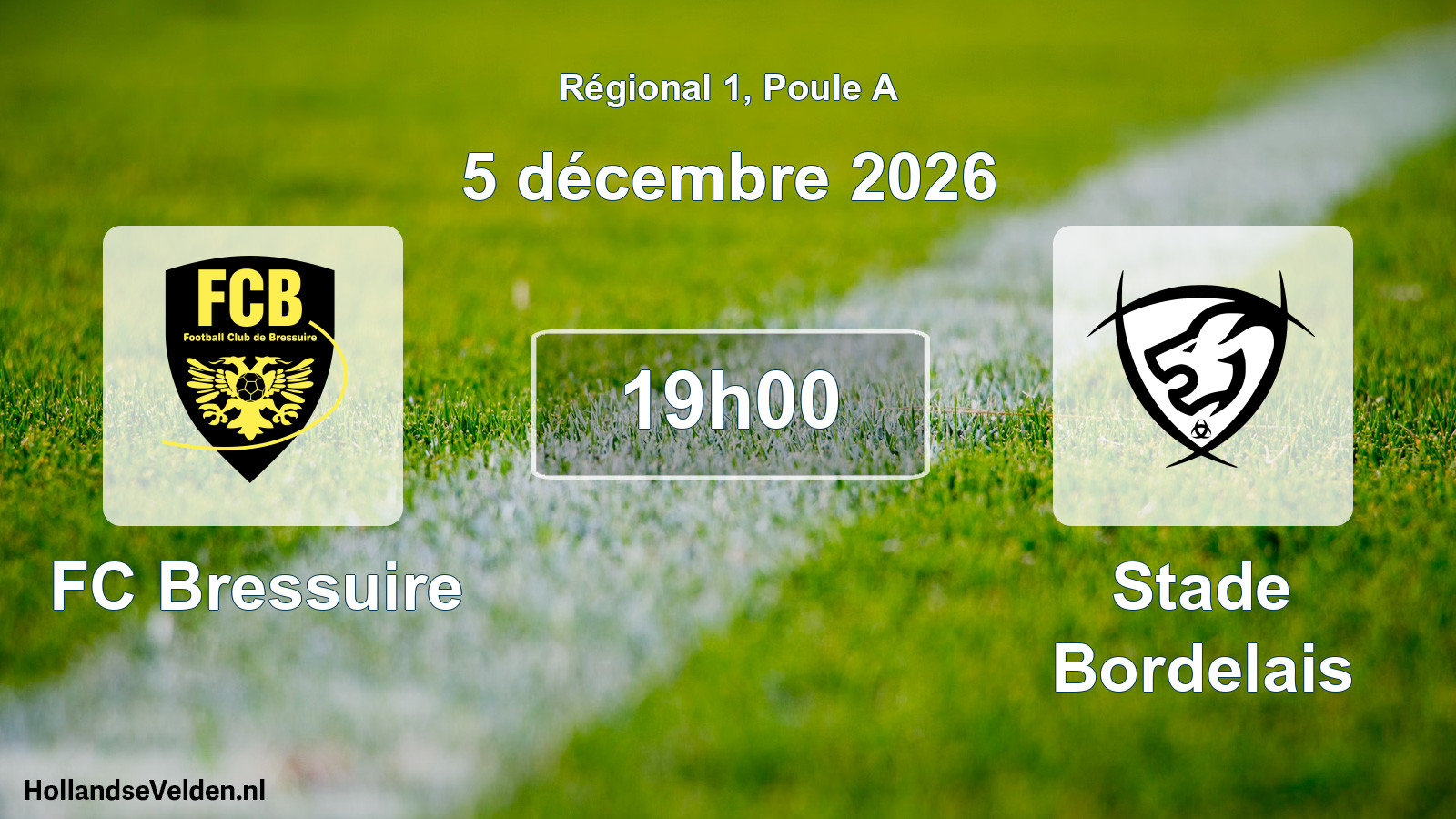 Scheduled Match: FC Bressuire - Stade Bordelais (5 December 2026)