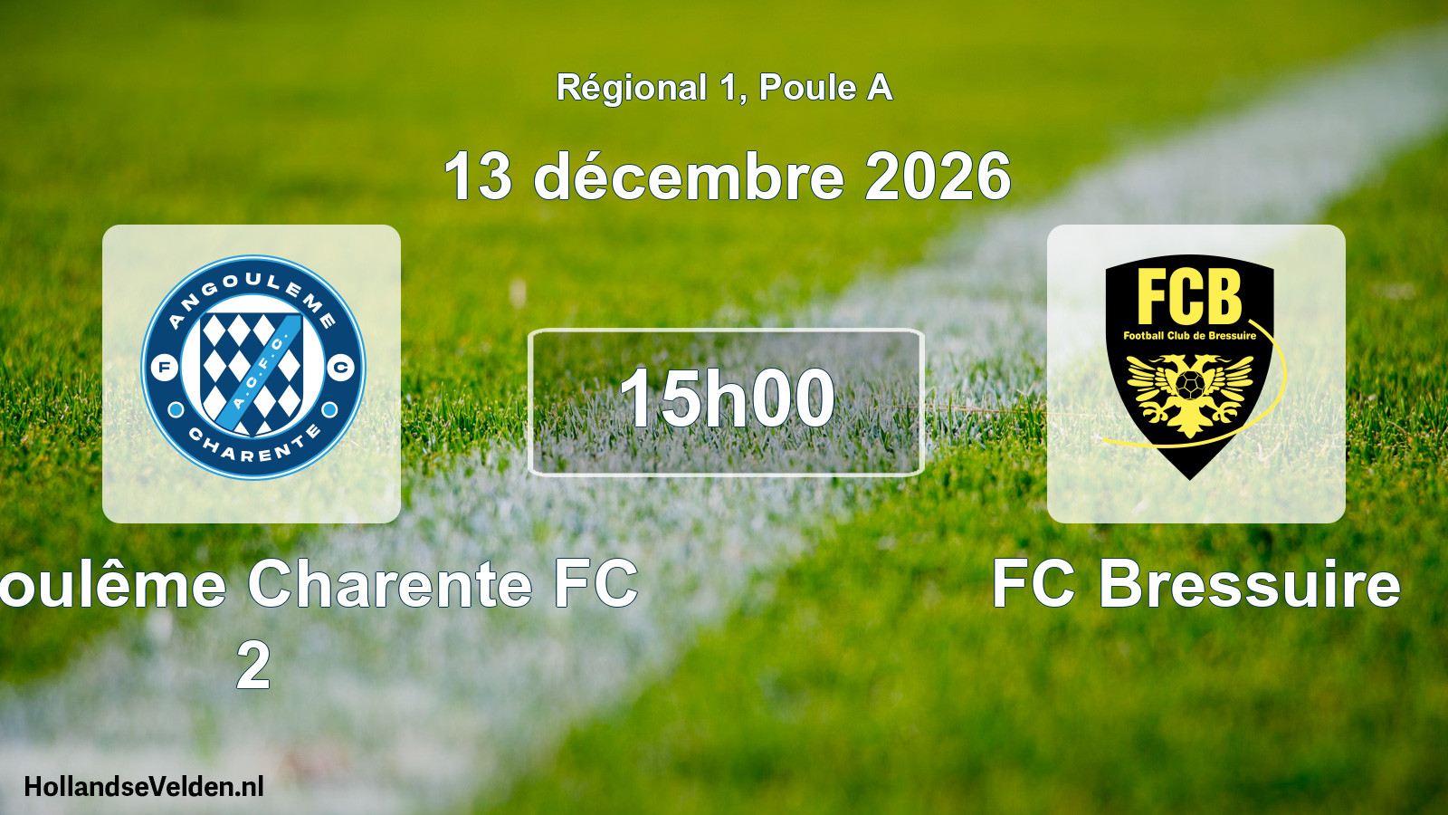 Scheduled Match: Angoulême Charente FC 2 - FC Bressuire (13 December 2026)