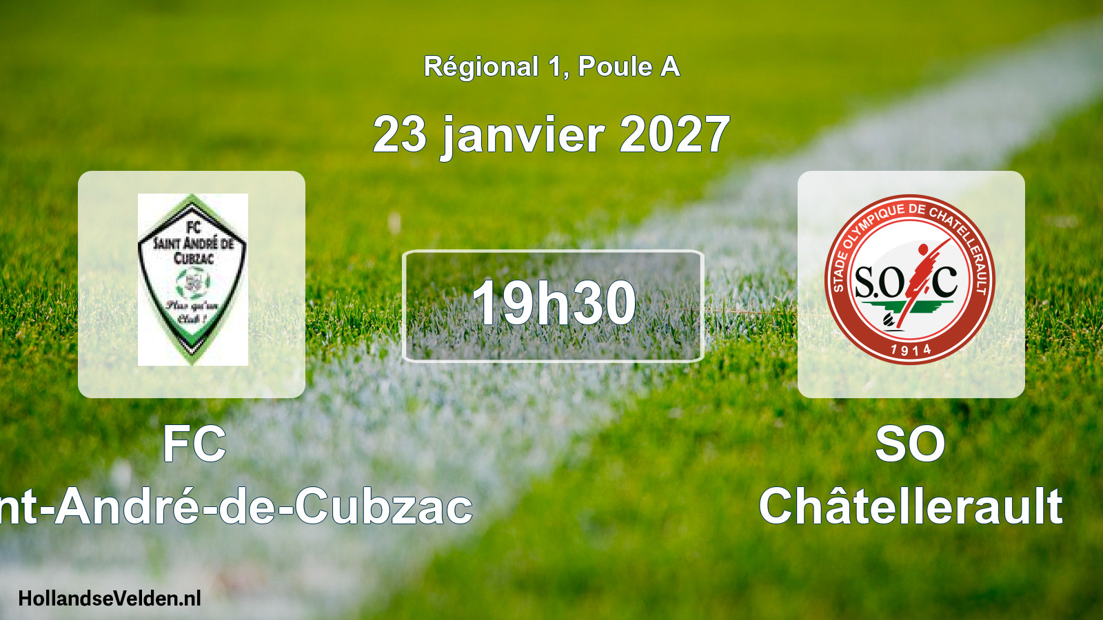 Scheduled Match: FC Saint-André-de-Cubzac - SO Châtellerault (23 January 2027)