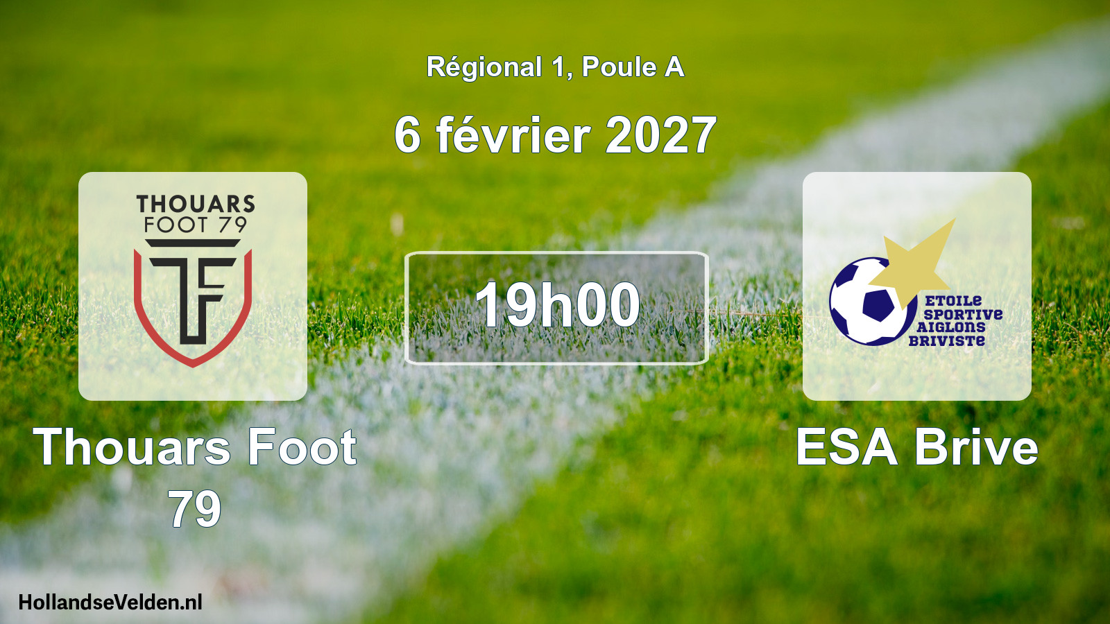 Scheduled Match: Thouars Foot 79 - ESA Brive (6 February 2027)