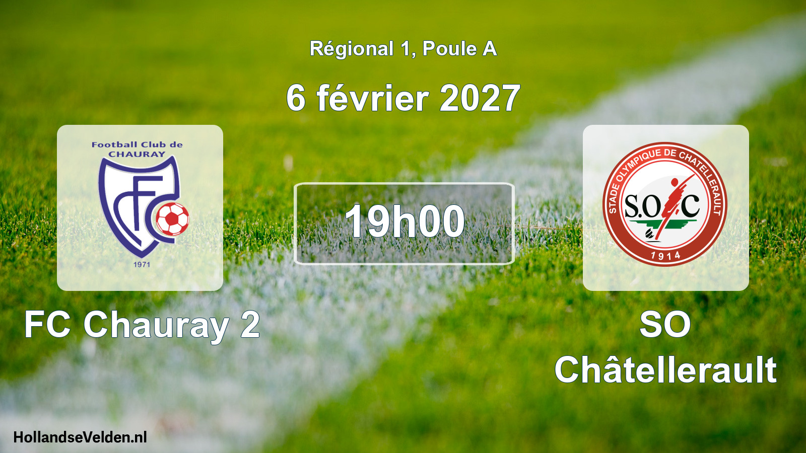 Scheduled Match: FC Chauray 2 - SO Châtellerault (6 February 2027)