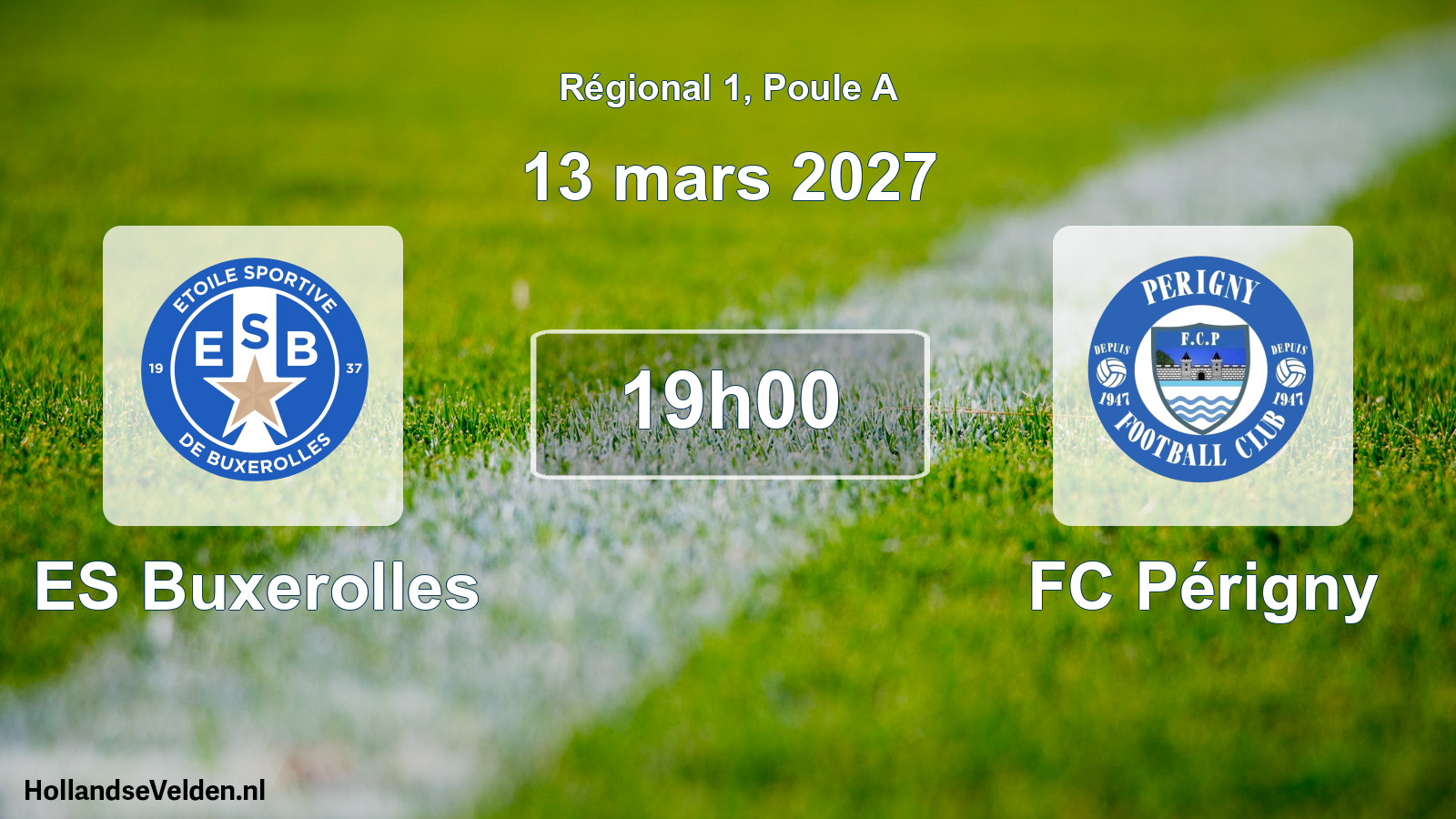 Match programmé: ES Buxerolles - FC Périgny (13 mars 2027)