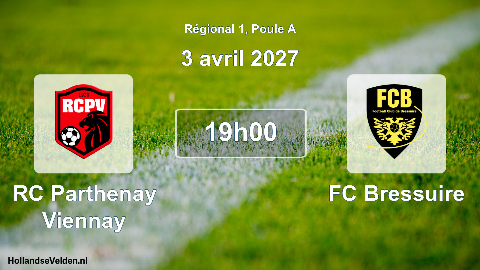 Scheduled Match: RC Parthenay Viennay - FC Bressuire (3 April 2027)