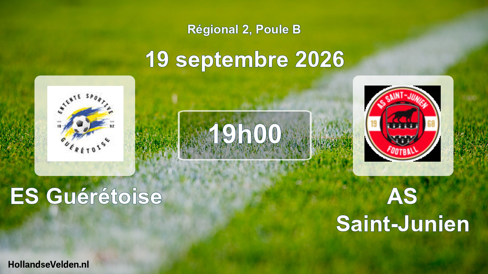 Scheduled Match: ES Guérétoise - AS Saint-Junien (19 September 2026)