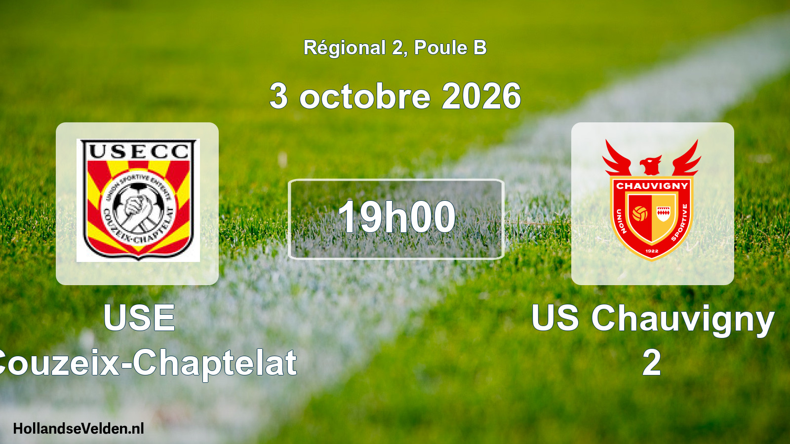 Scheduled Match: USE Couzeix-Chaptelat - US Chauvigny 2 (3 October 2026)
