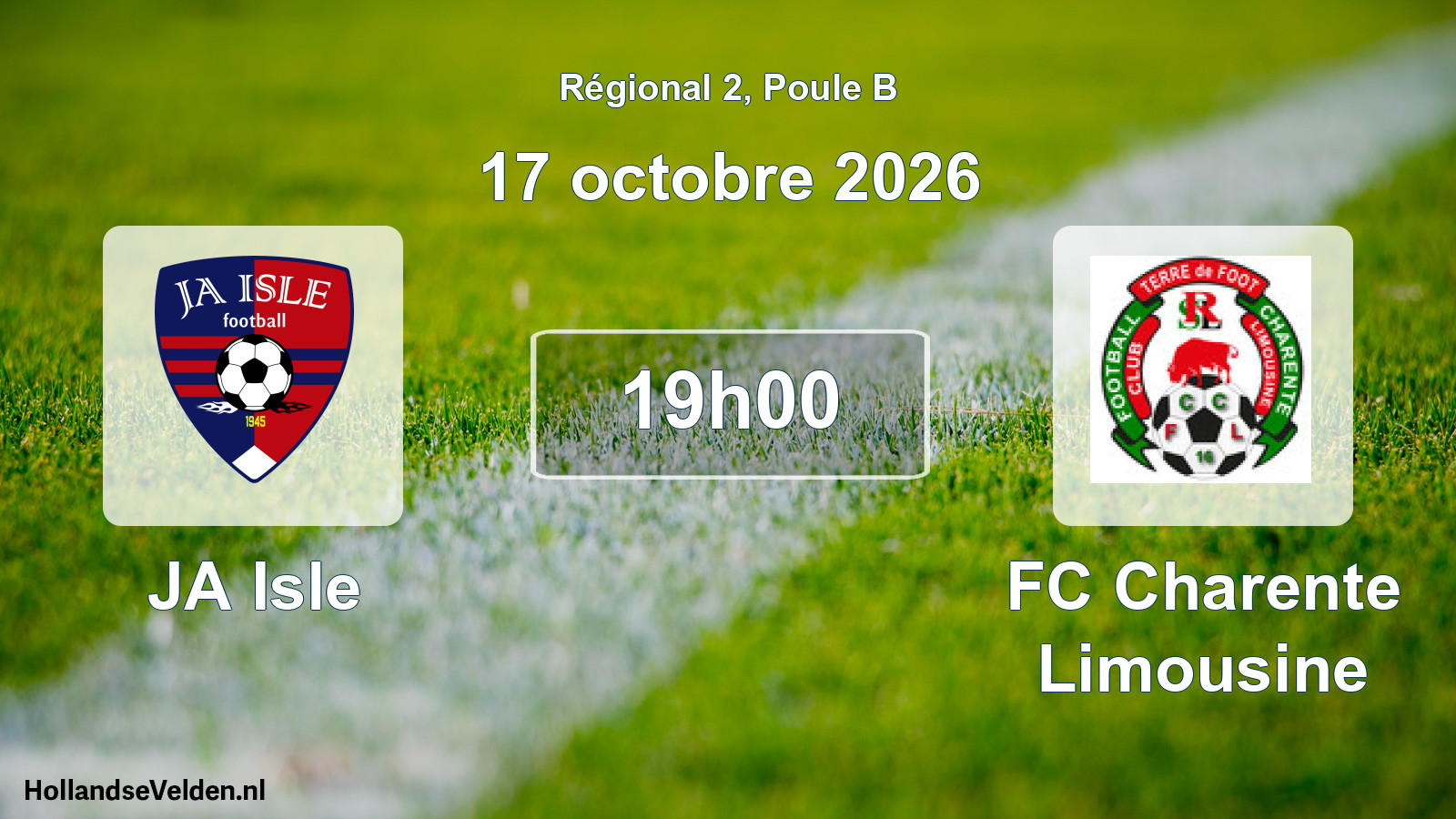 Scheduled Match: JA Isle - FC Charente Limousine (17 October 2026)