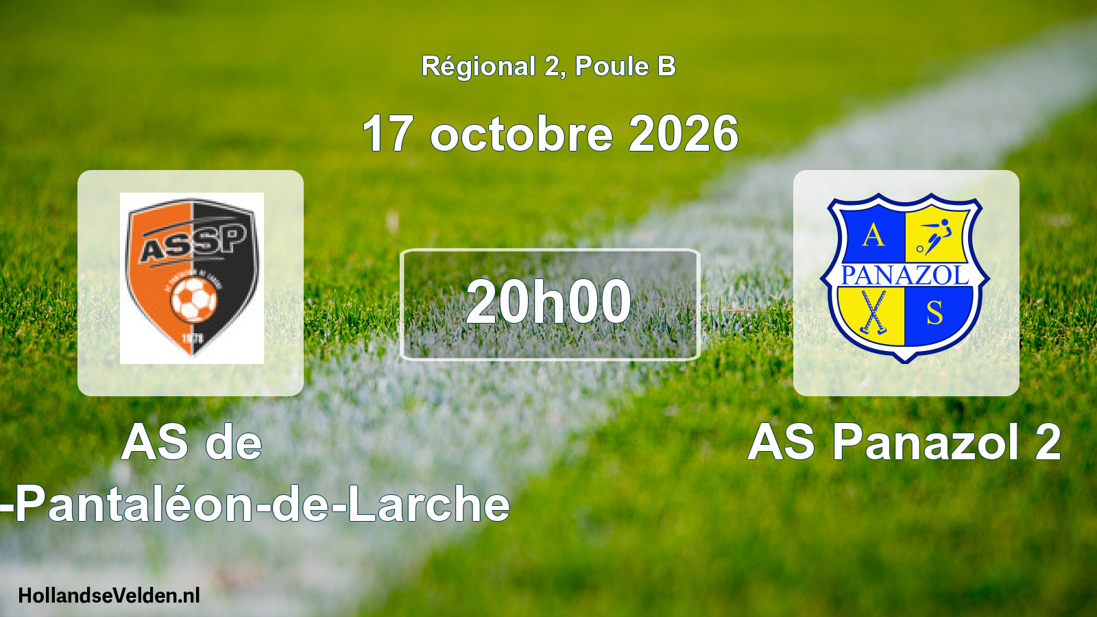 Match programmé: AS de Saint-Pantaléon-de-Larche - AS Panazol 2 (17 octobre 2026)