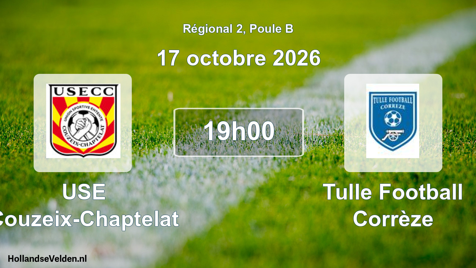 Scheduled Match: USE Couzeix-Chaptelat - Tulle Football Corrèze (17 October 2026)