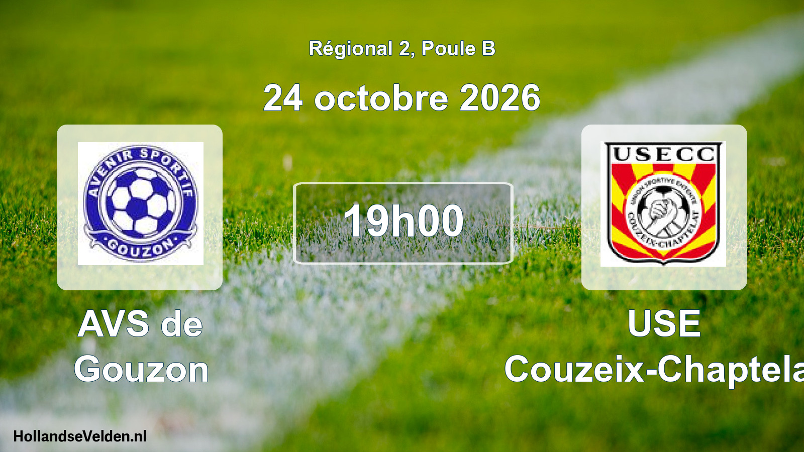 Match programmé: AVS de Gouzon - USE Couzeix-Chaptelat (24 octobre 2026)