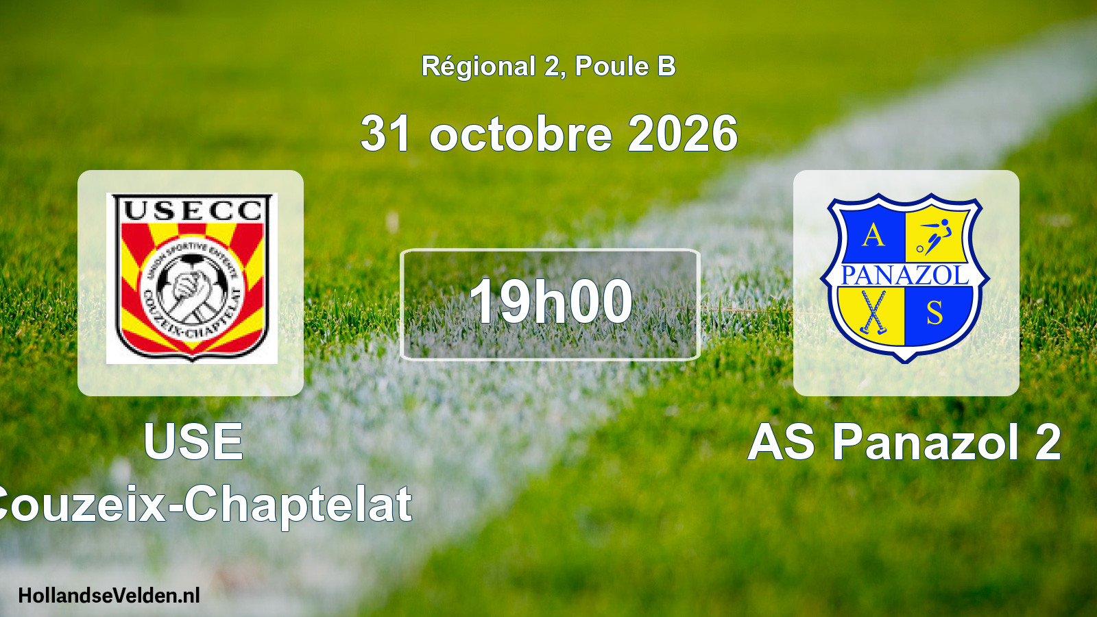 Scheduled Match: USE Couzeix-Chaptelat - AS Panazol 2 (31 October 2026)