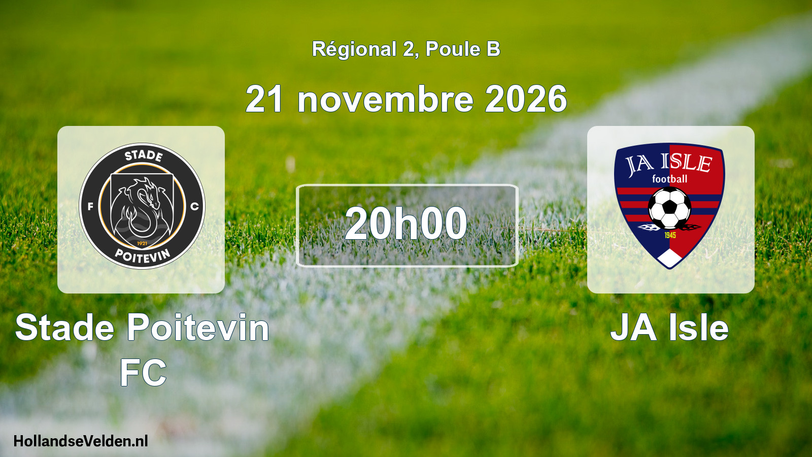 Scheduled Match: Stade Poitevin FC - JA Isle (21 November 2026)