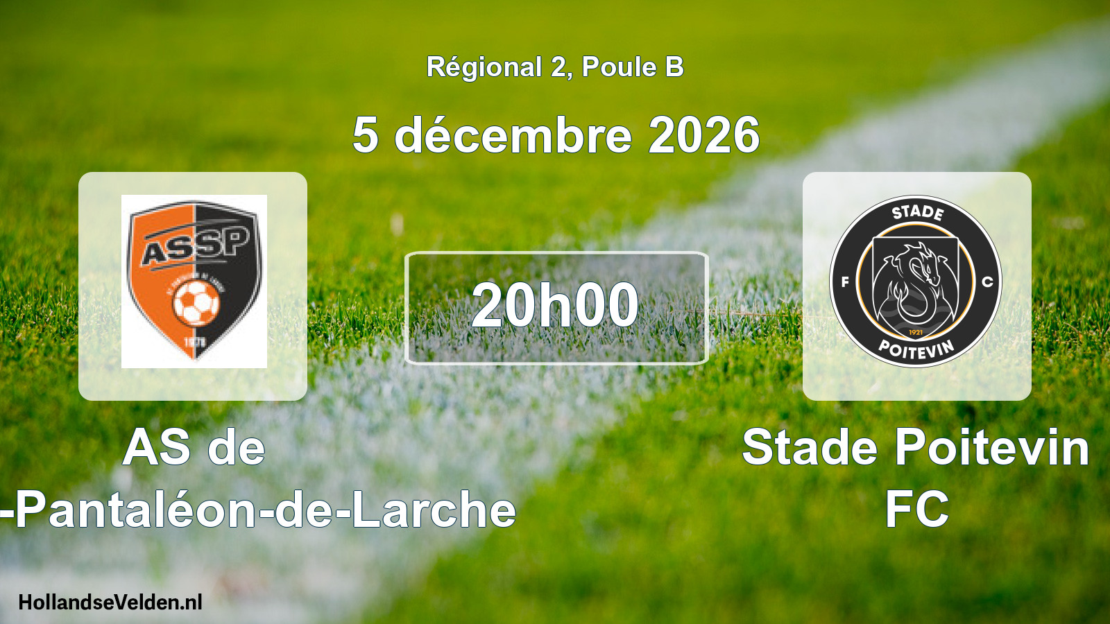 Scheduled Match: AS de Saint-Pantaléon-de-Larche - Stade Poitevin FC (5 December 2026)