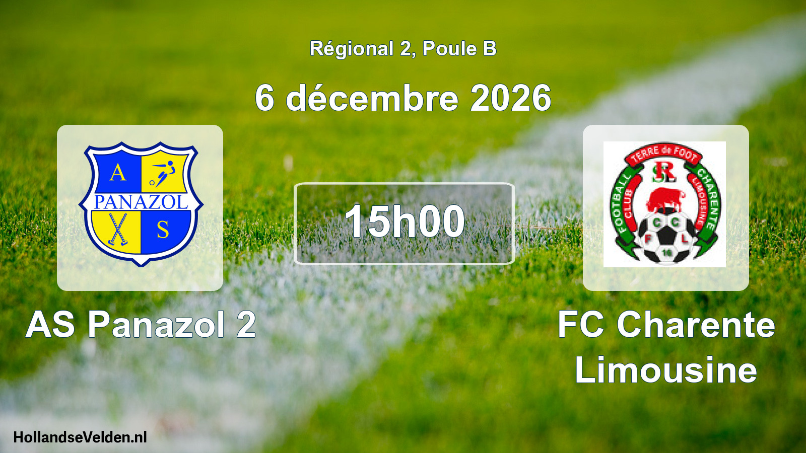 Scheduled Match: AS Panazol 2 - FC Charente Limousine (6 December 2026)