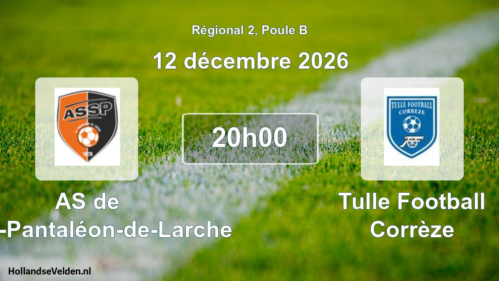 Scheduled Match: AS de Saint-Pantaléon-de-Larche - Tulle Football Corrèze (12 December 2026)
