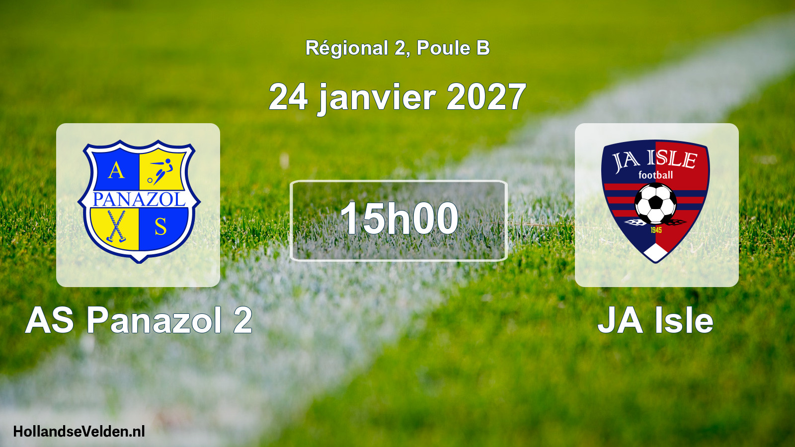 Scheduled Match: AS Panazol 2 - JA Isle (24 January 2027)