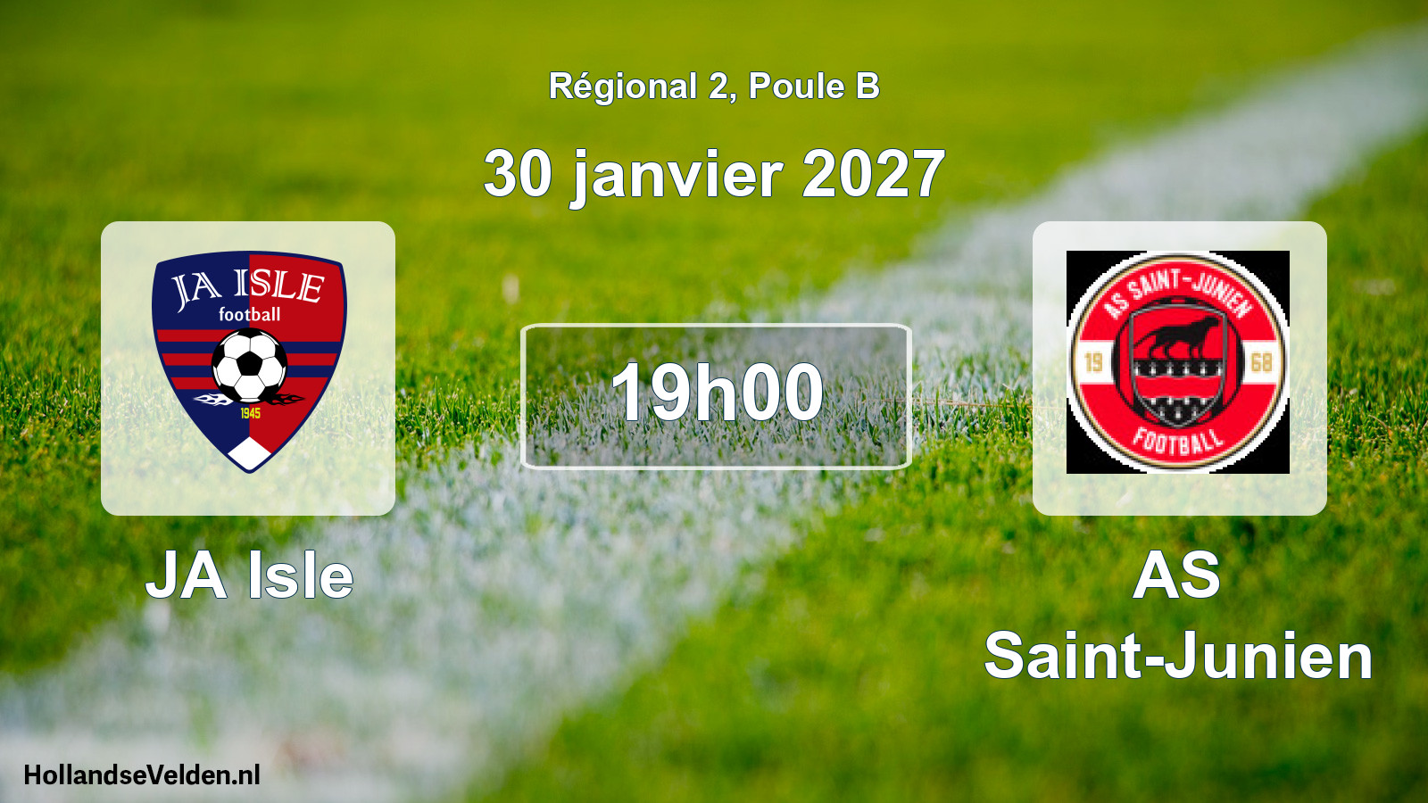 Scheduled Match: JA Isle - AS Saint-Junien (30 January 2027)