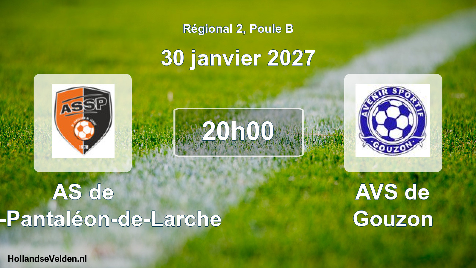 Match programmé: AS de Saint-Pantaléon-de-Larche - AVS de Gouzon (30 janvier 2027)