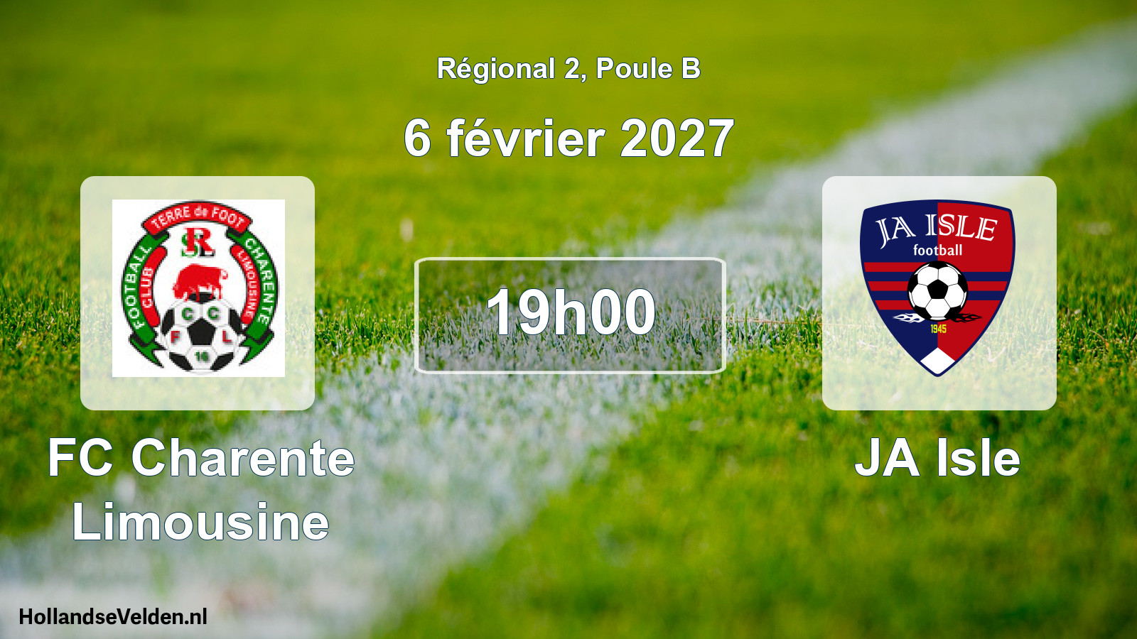 Scheduled Match: FC Charente Limousine - JA Isle (6 February 2027)