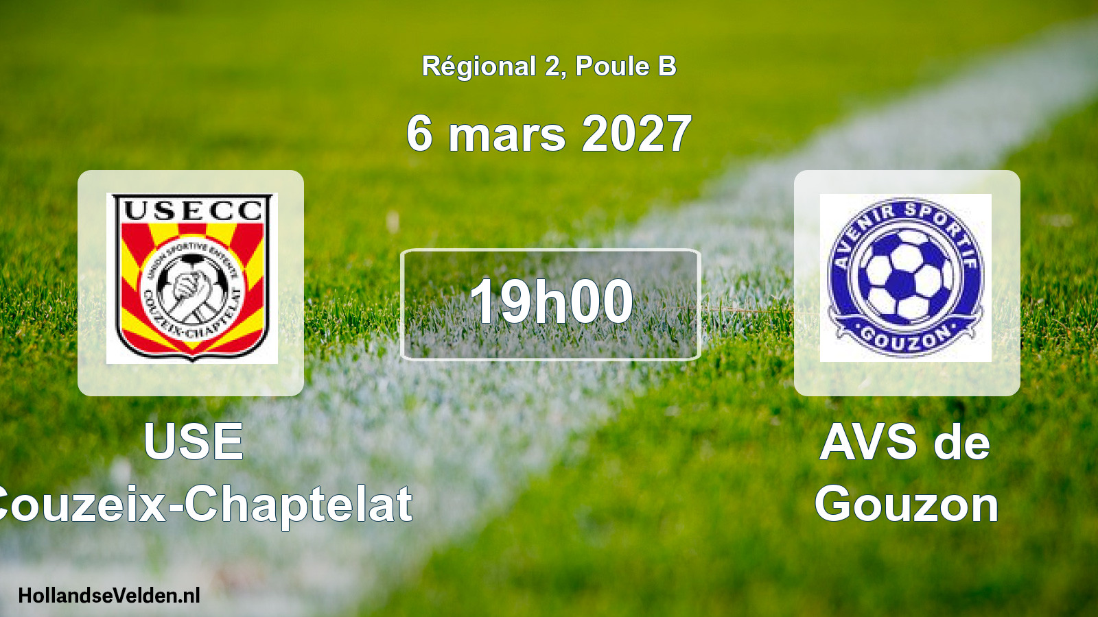 Scheduled Match: USE Couzeix-Chaptelat - AVS de Gouzon (6 March 2027)