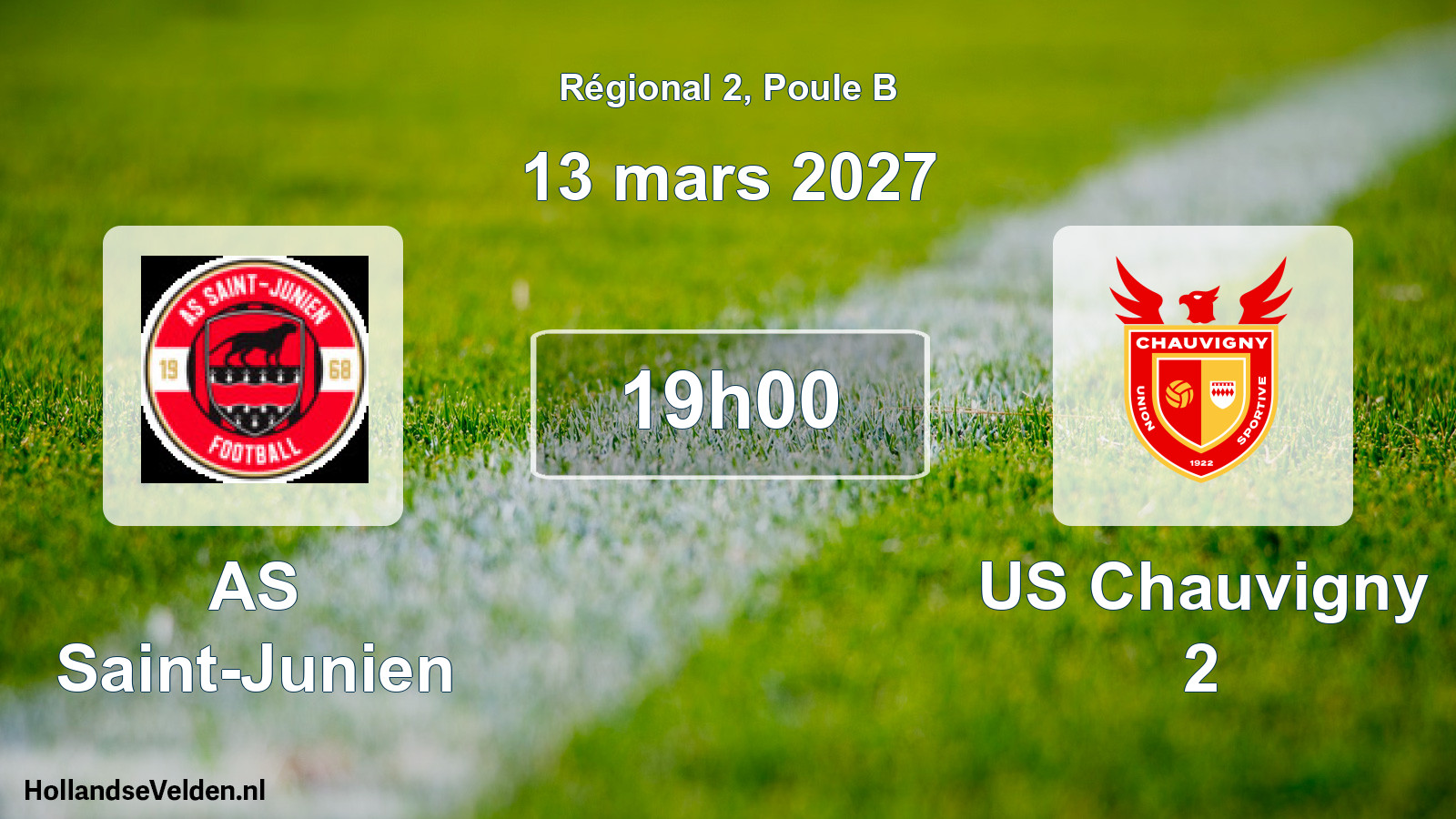 Geplande wedstrijd: AS Saint-Junien - US Chauvigny 2 (13 maart 2027)
