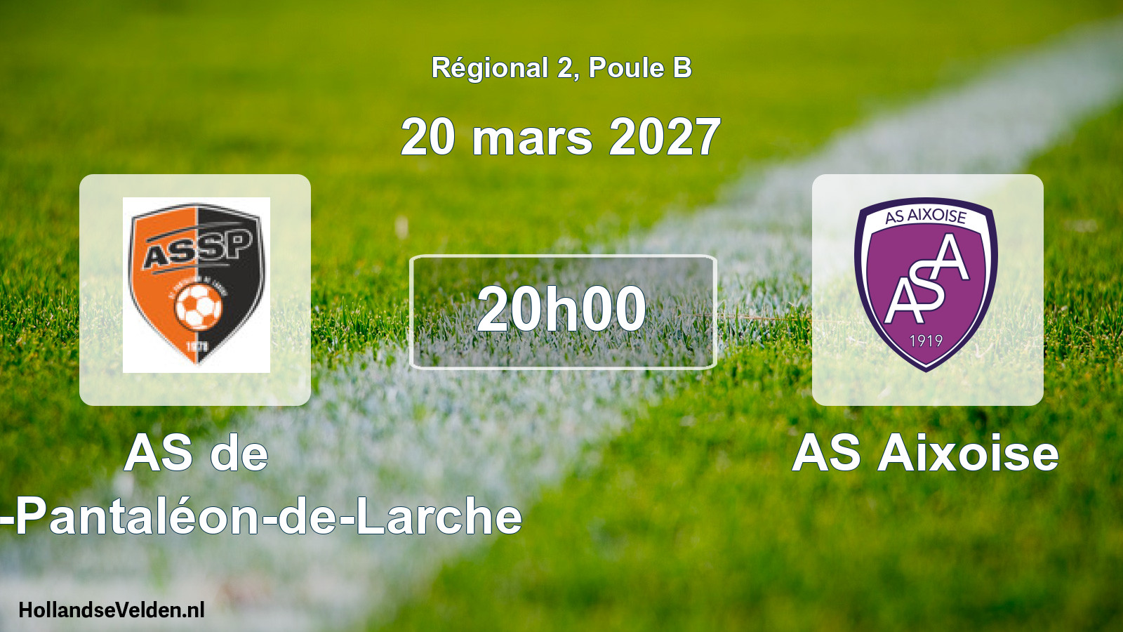 Match programmé: AS de Saint-Pantaléon-de-Larche - AS Aixoise (20 mars 2027)