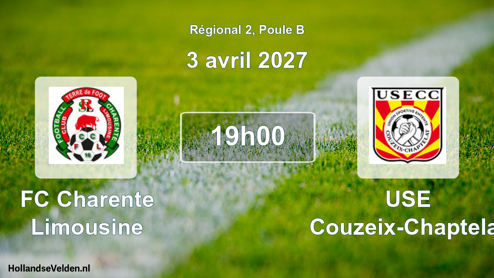Scheduled Match: FC Charente Limousine - USE Couzeix-Chaptelat (3 April 2027)