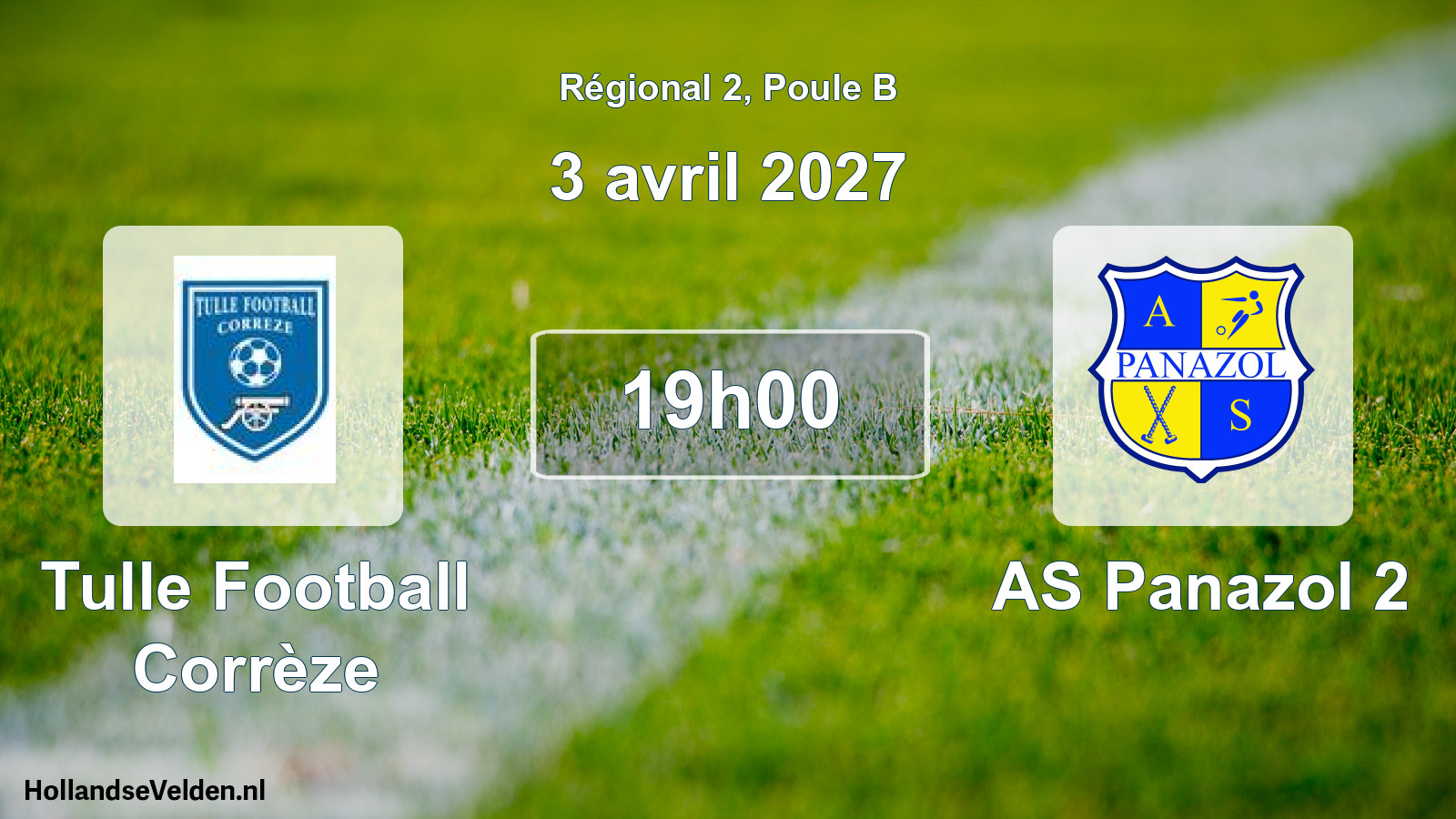 Scheduled Match: Tulle Football Corrèze - AS Panazol 2 (3 April 2027)
