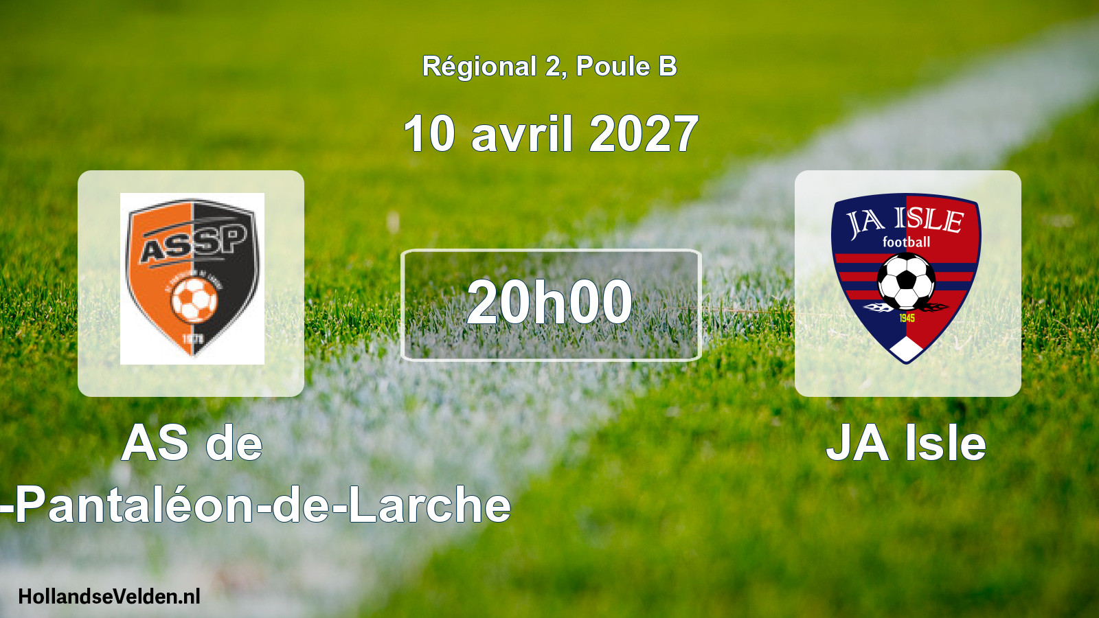 Scheduled Match: AS de Saint-Pantaléon-de-Larche - JA Isle (10 April 2027)