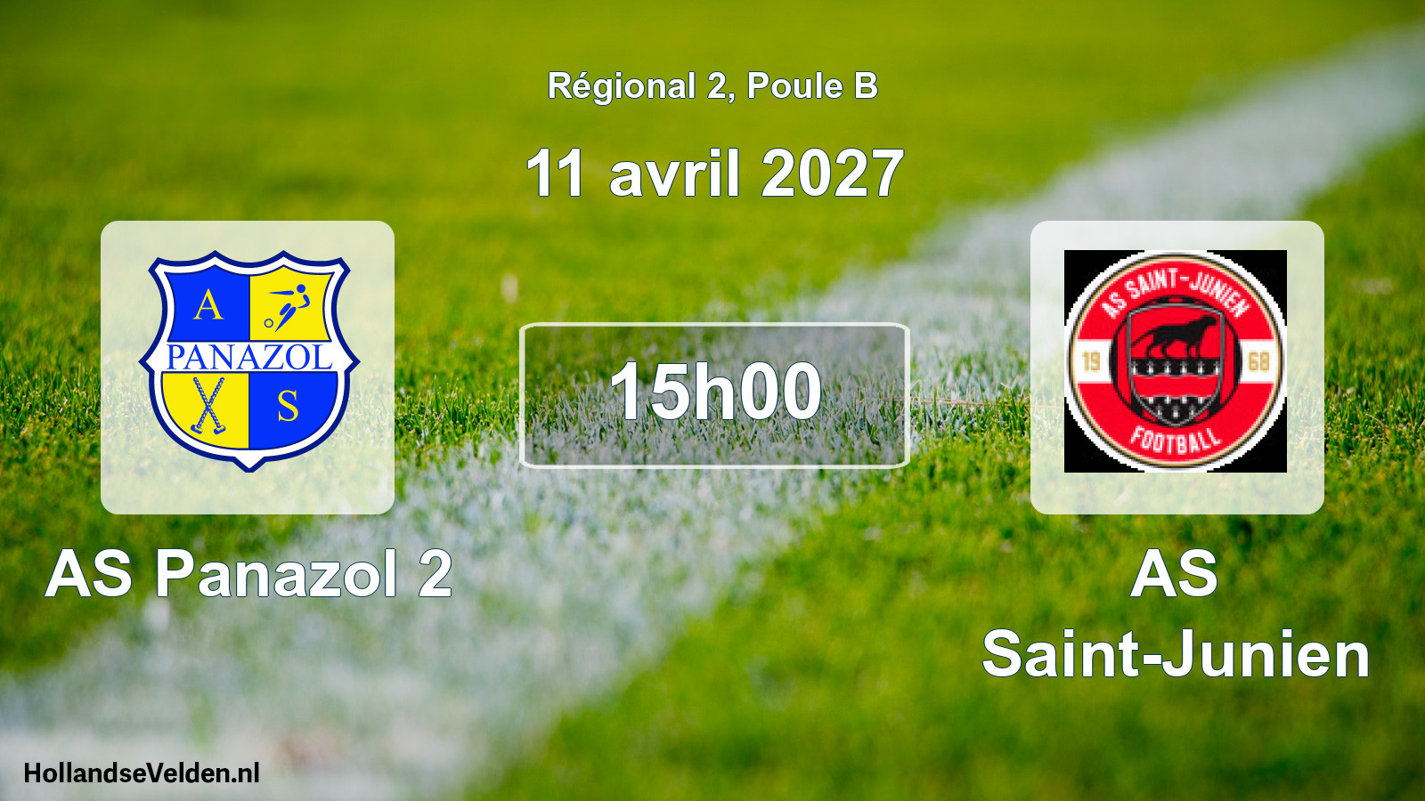 Scheduled Match: AS Panazol 2 - AS Saint-Junien (11 April 2027)