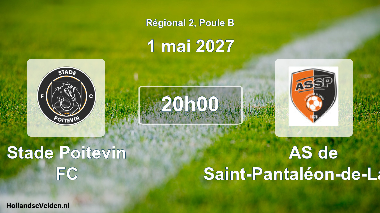 Scheduled Match: Stade Poitevin FC - AS de Saint-Pantaléon-de-Larche (1 May 2027)