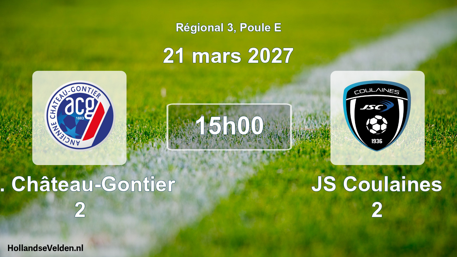Scheduled Match: A. Château-Gontier 2 - JS Coulaines 2 (21 March 2027)