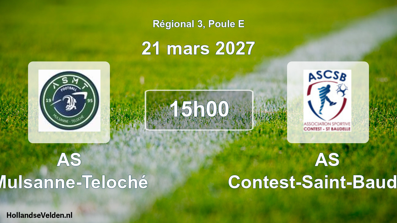Match programmé: AS Mulsanne-Teloché - AS Contest-Saint-Baudelle (21 mars 2027)