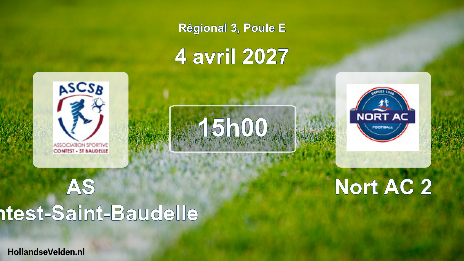 Scheduled Match: AS Contest-Saint-Baudelle - Nort AC 2 (4 April 2027)