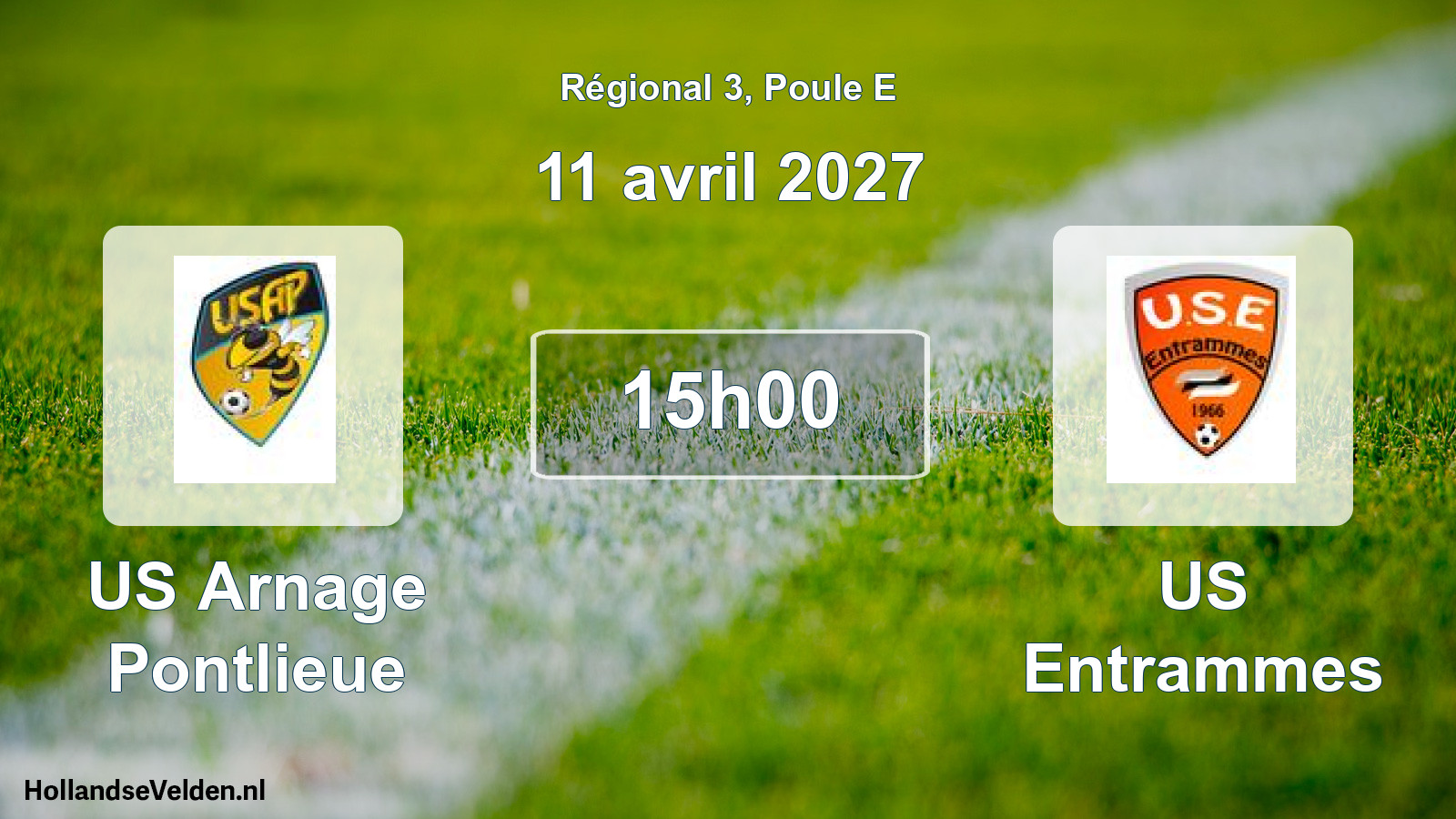 Scheduled Match: US Arnage Pontlieue - US Entrammes (11 April 2027)