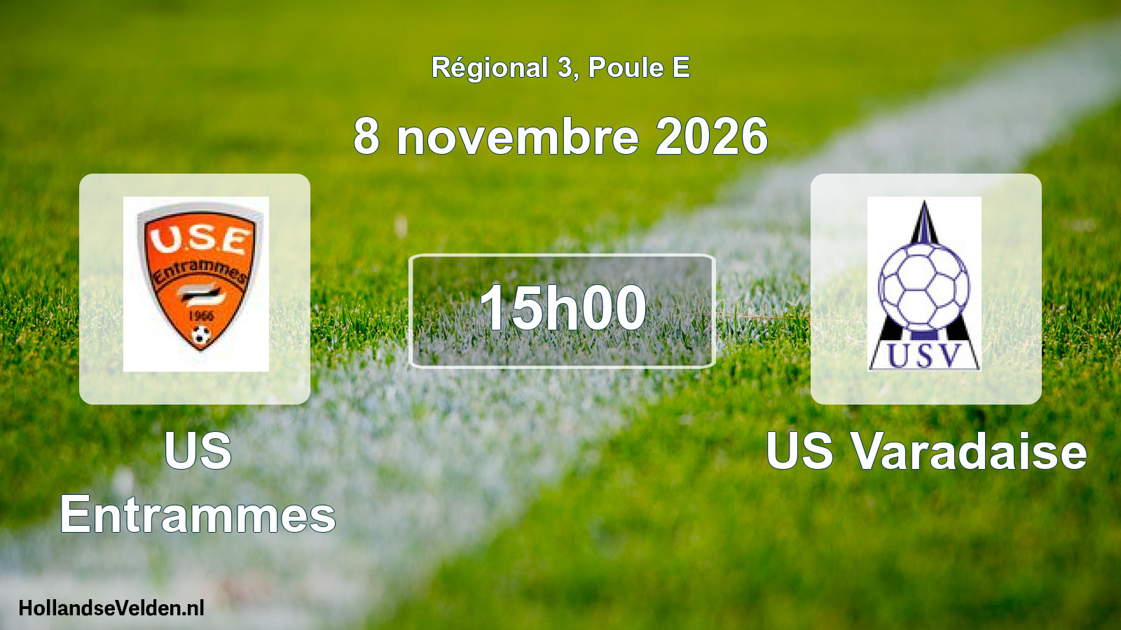 Scheduled Match: US Entrammes - US Varadaise (8 November 2026)