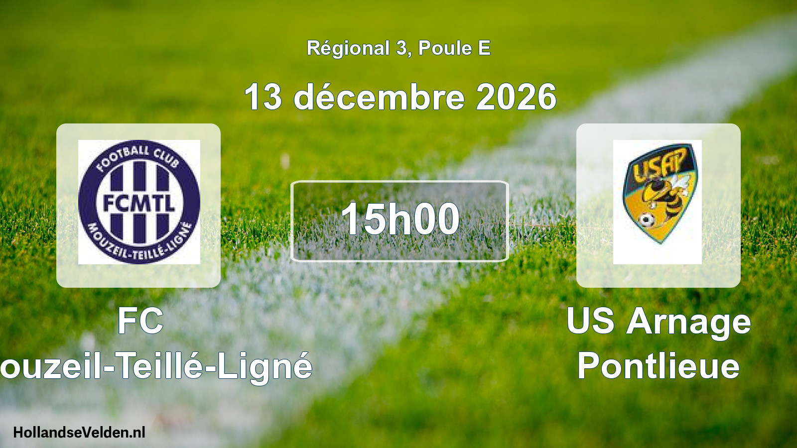 Scheduled Match: FC Mouzeil-Teillé-Ligné - US Arnage Pontlieue (13 December 2026)