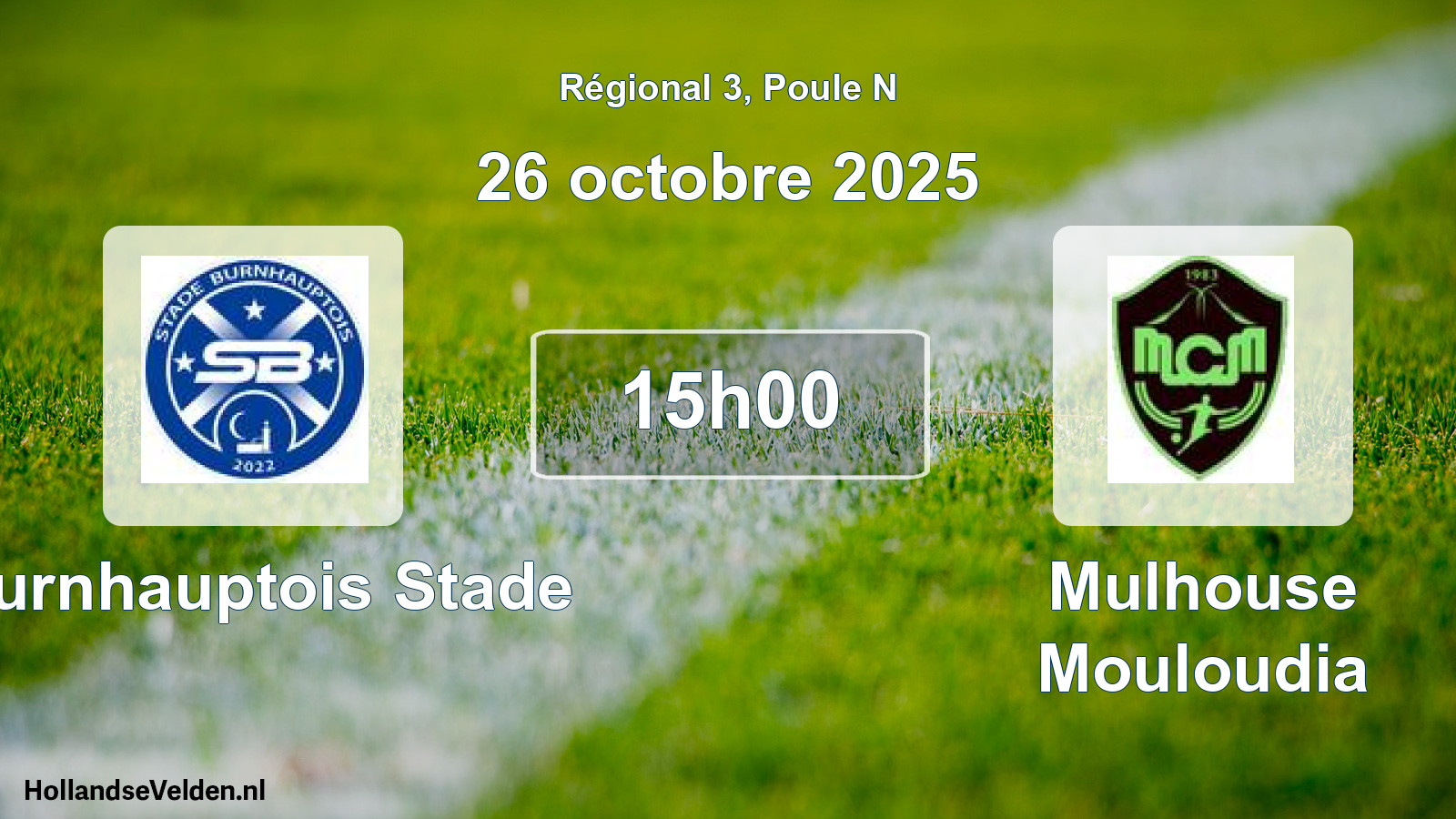 Geplande wedstrijd: Burnhauptois Stade - Mulhouse Mouloudia (26 octobre 2025)