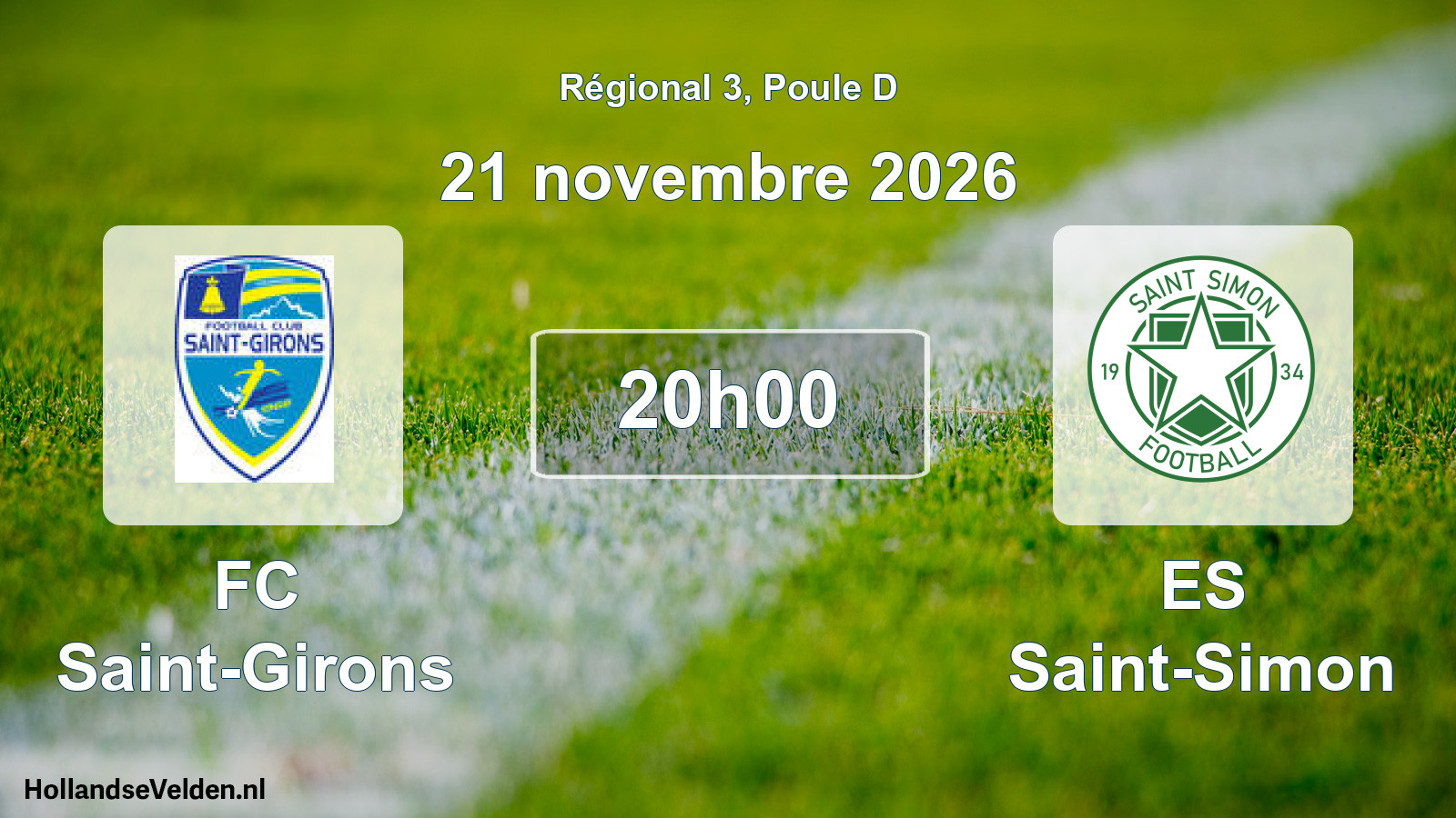Scheduled Match: FC Saint-Girons - ES Saint-Simon (21 November 2026)